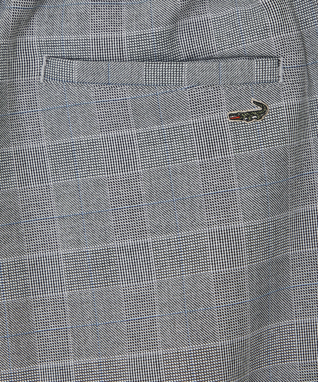 チェック柄 テーパード パンツ