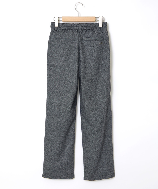 ウール混 ストレートパンツ