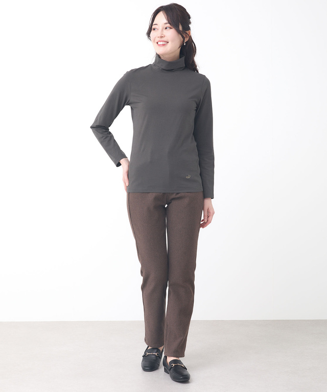 裏起毛 スリムパンツ