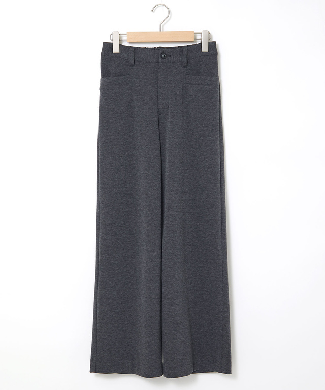 裏起毛 ワイド パンツ