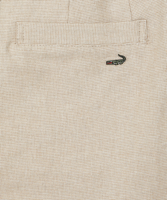 ピケ ストレッチ ワイドパンツ