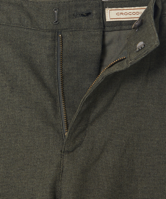 ピケ ストレッチ ワイドパンツ