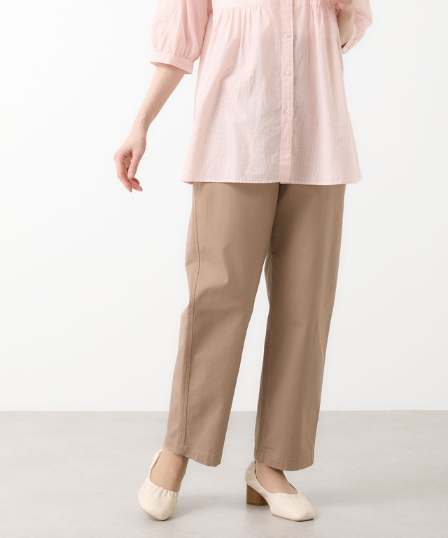 ヘリンボーン ストレート パンツ