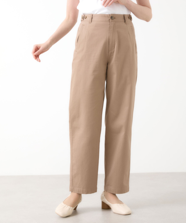 ヘリンボーン ストレート パンツ