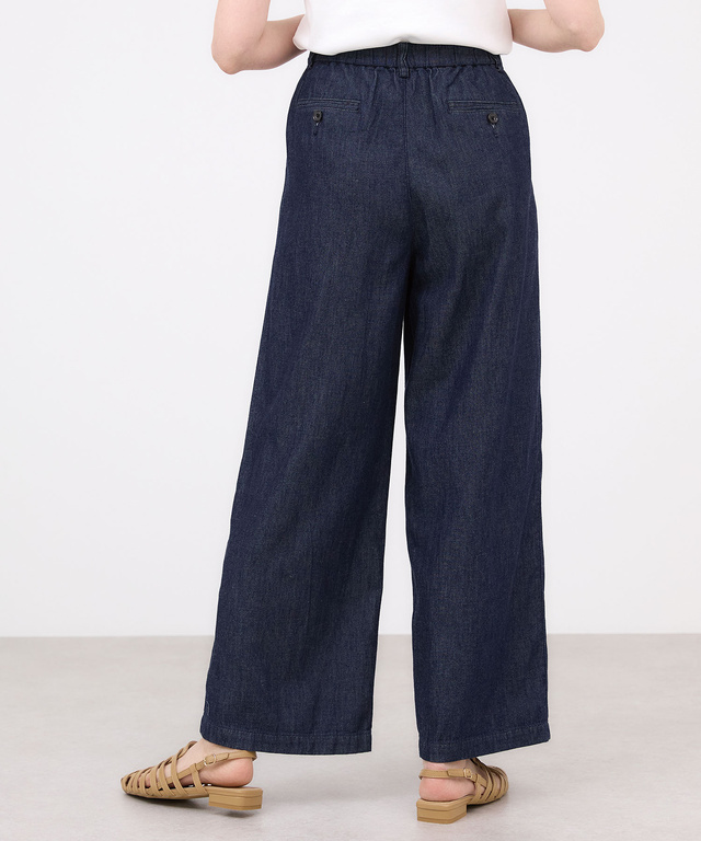 ブリーズデニム【タック入りワイド】