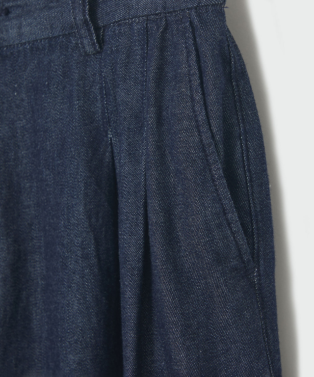 ブリーズデニム【タック入りワイド】