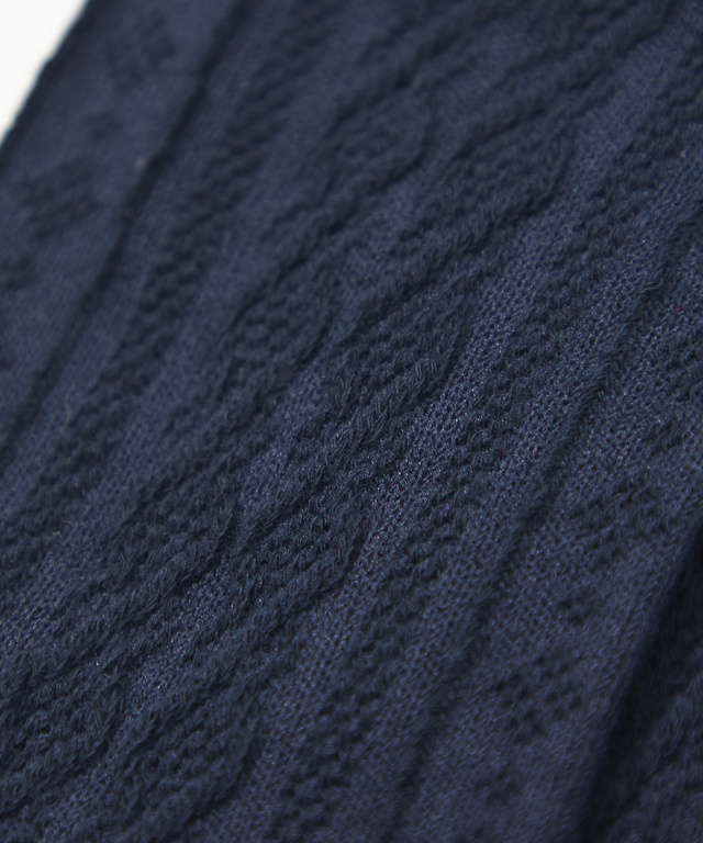 ケーブル柄 ソックス 