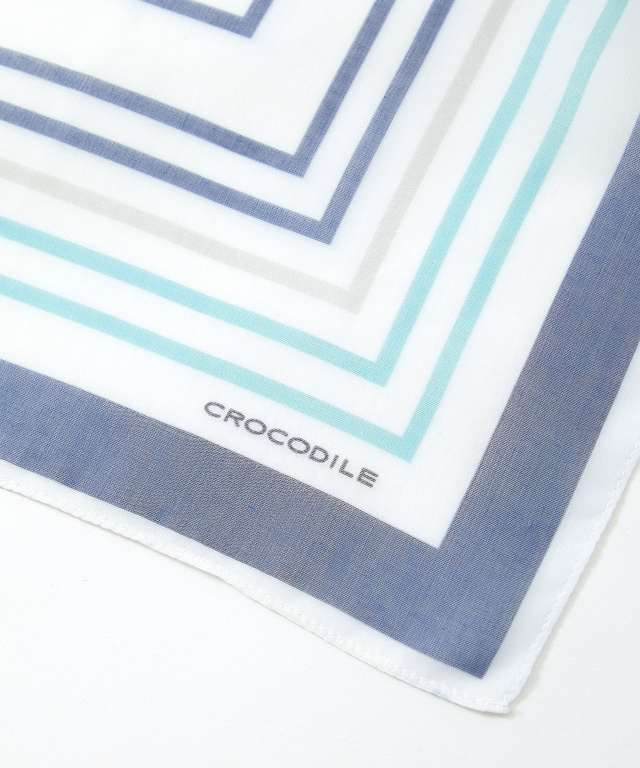 スクエア柄 シアー スカーフ