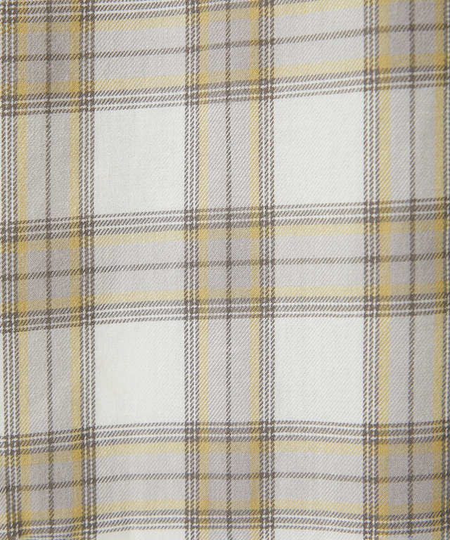 レギュラーカラー チェック柄 チュニック