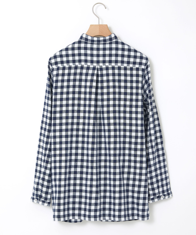 コットン バンドカラー チュニック【一部店舗限定】