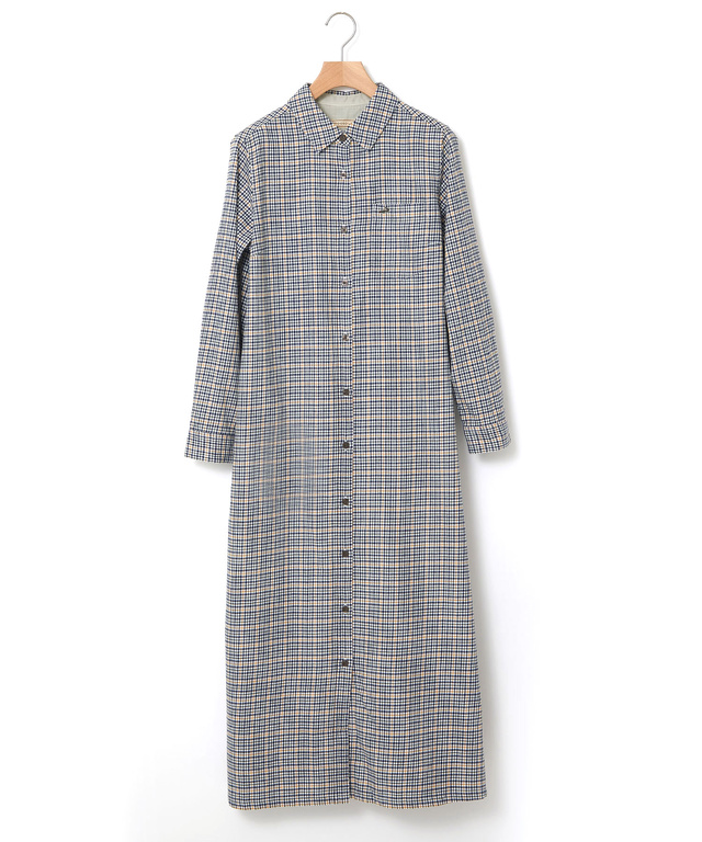 クロコダイルタータン 長袖 ワンピース