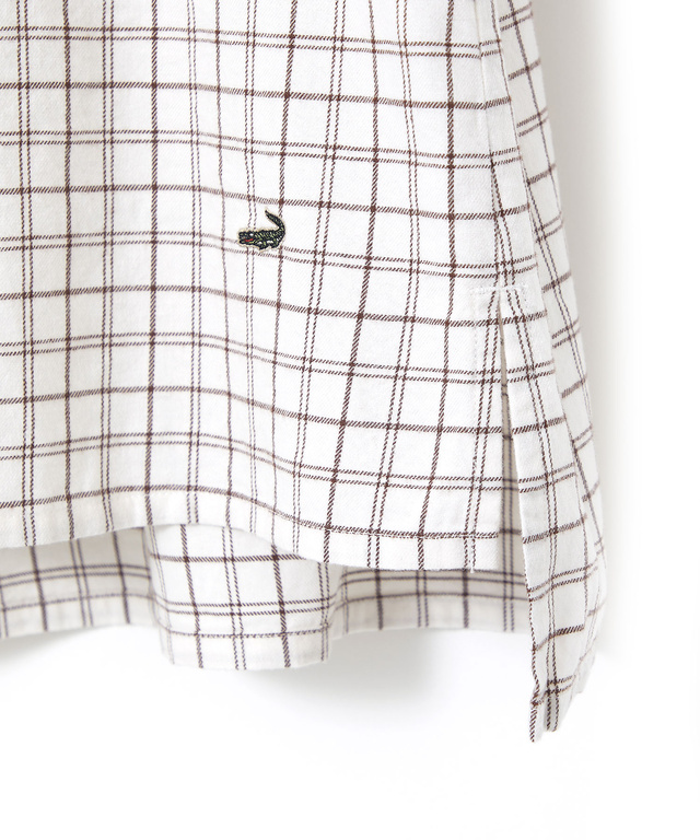 起毛 チェック柄 チュニック