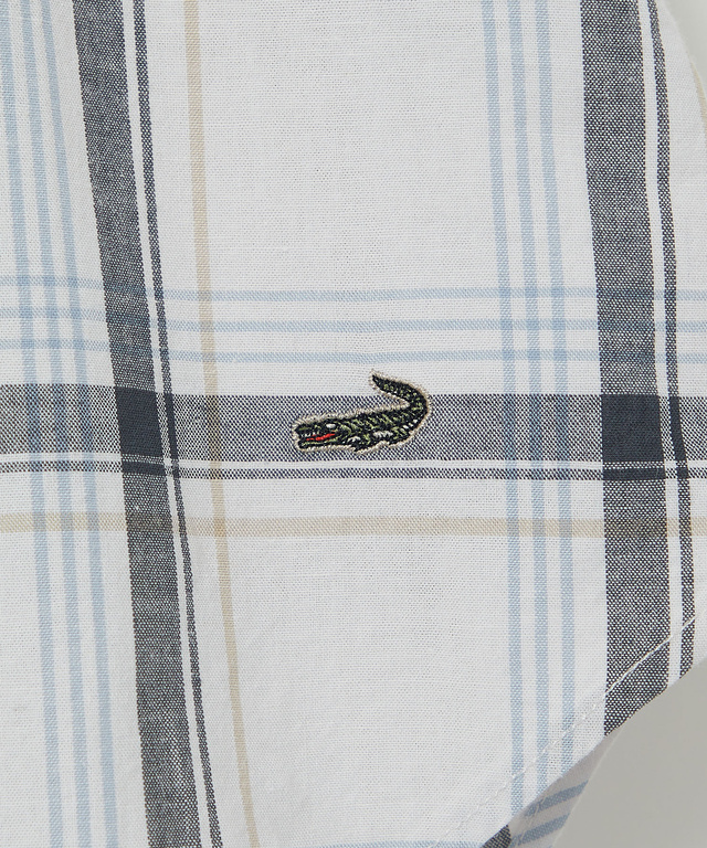 リネンブレンド チェック柄 チュニック