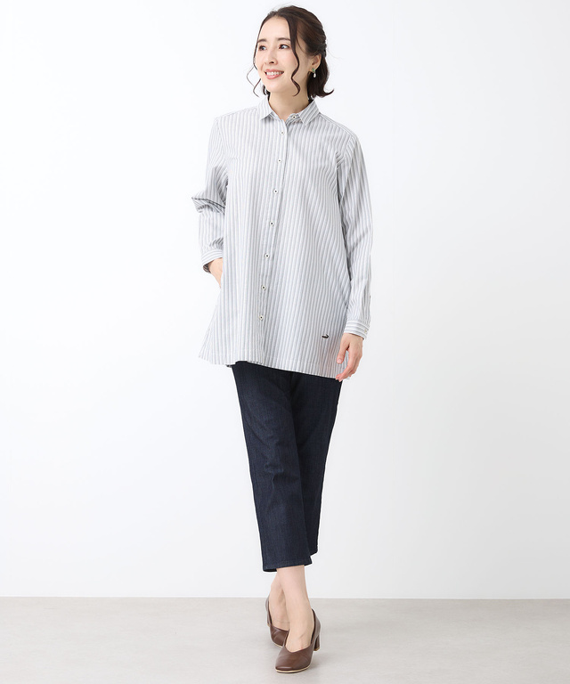 ストライプ チュニック【オンラインショップ・一部店舗限定】