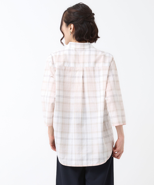 リネンブレンド スキッパー チュニック