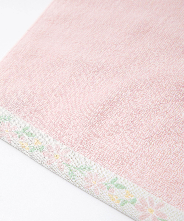 花柄刺繍 タオル ハンカチ【今治タオル】
