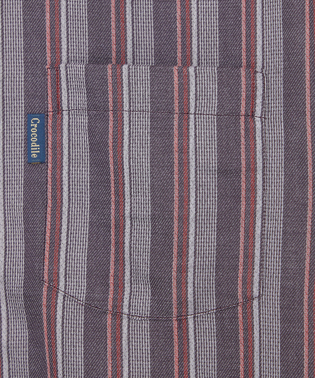 リバーシブル ストライプ柄 シャツ