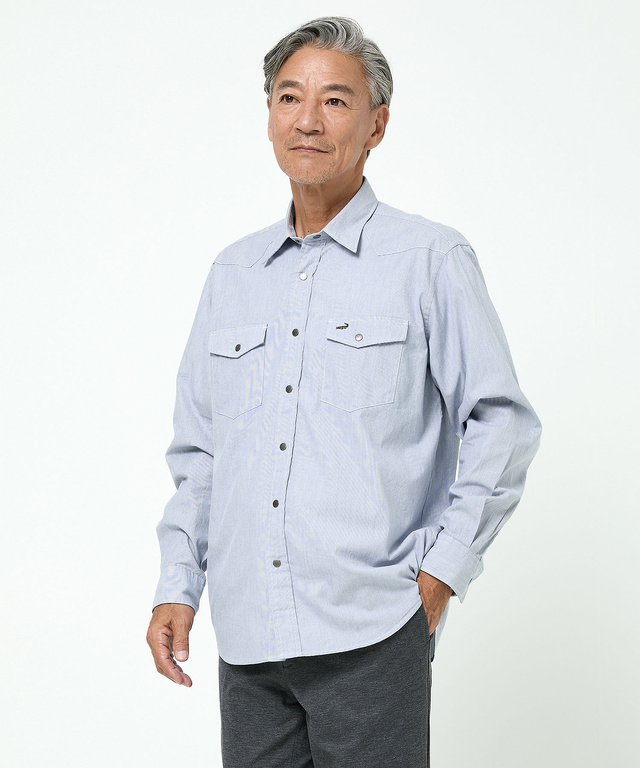 ダブルポケット デザイン シャツ