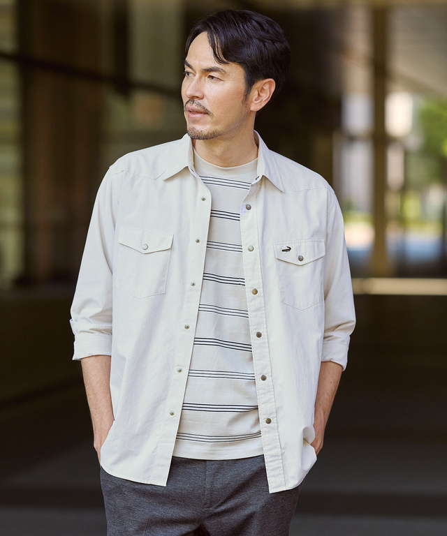 ダブルポケット デザイン シャツ