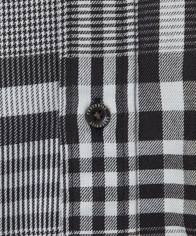 サーモ素材 チェック柄 シャツ