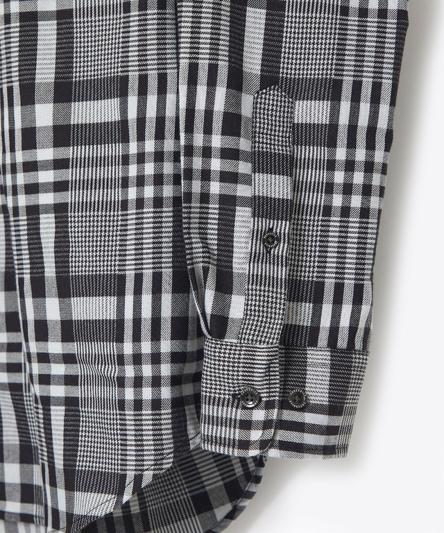 サーモ素材 チェック柄 シャツ