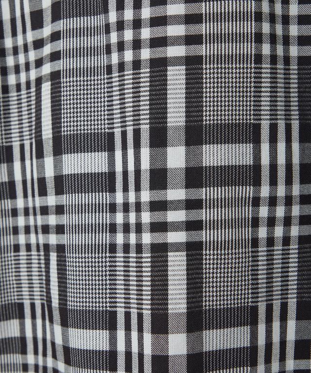 サーモ素材 チェック柄 シャツ