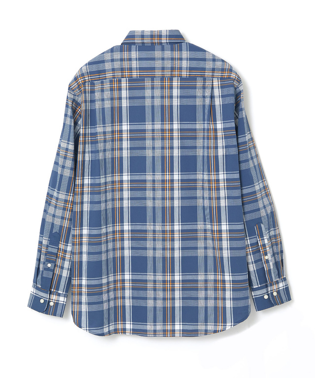 ノンアイロン マドラスチェック シャツ 【シワになりにくい】