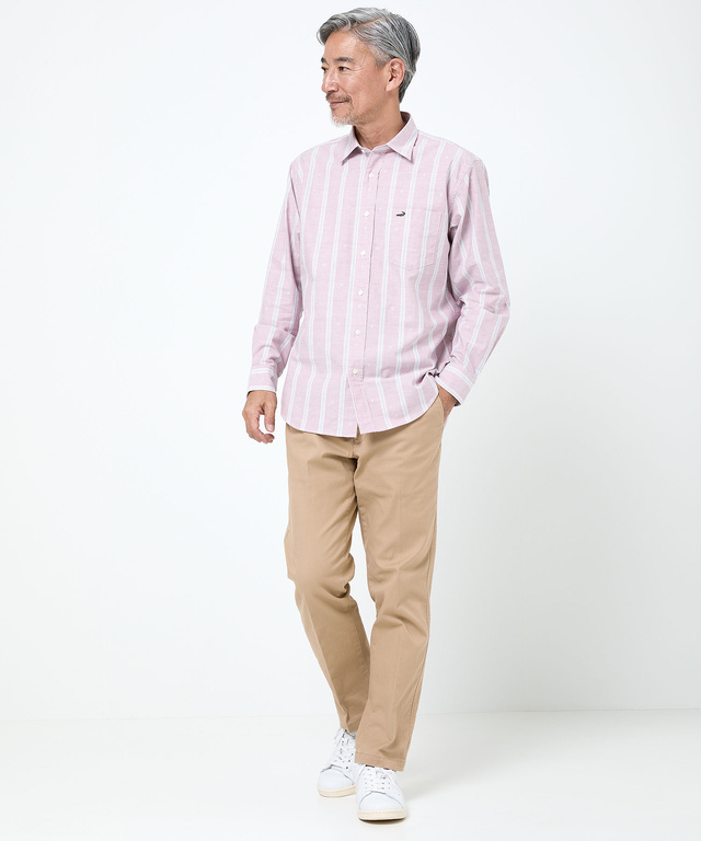 カットドビー ストライプ シャツ