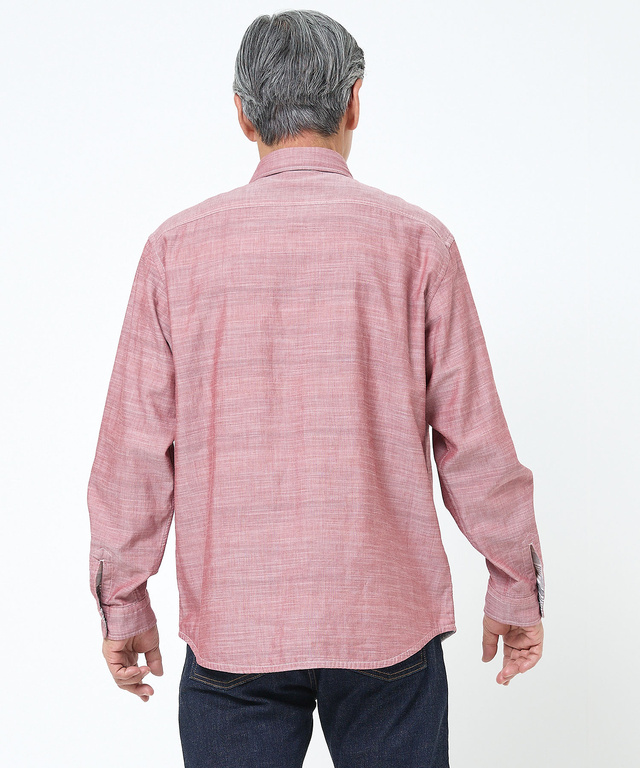 ダブルガーゼ マルチボーダー リバーシブルシャツ【吸汗速乾】