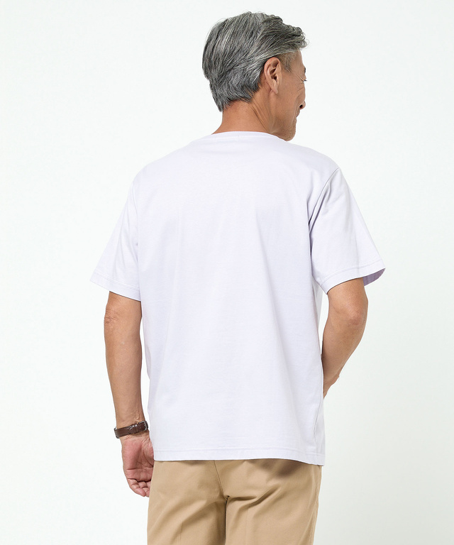 天竺 胸ポケット付き Tシャツ