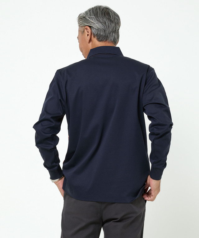 パネルチェック柄 ポロシャツ