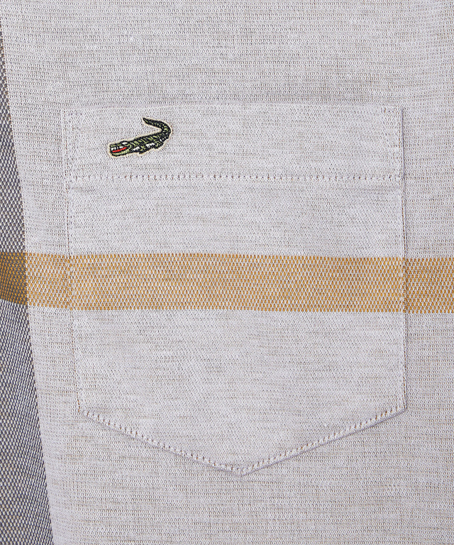 パネルチェック柄 ポロシャツ