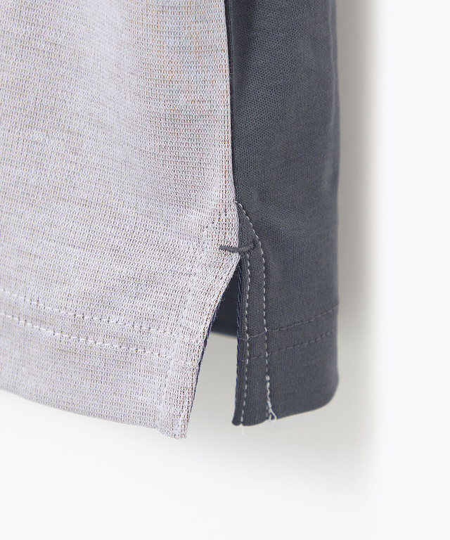 パネルチェック柄 ポロシャツ