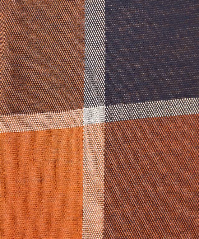 パネルチェック柄 ポロシャツ