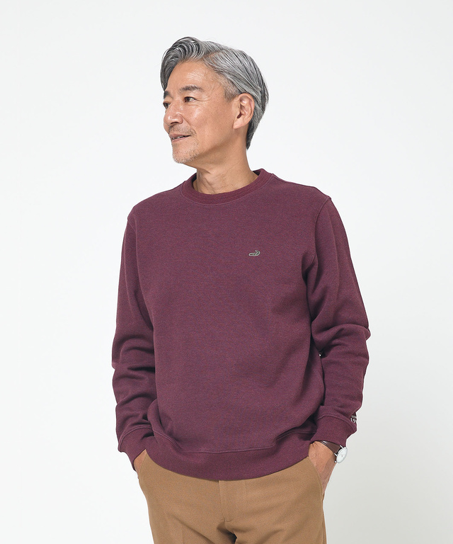 ダブルフェイス クルーネック トレーナー