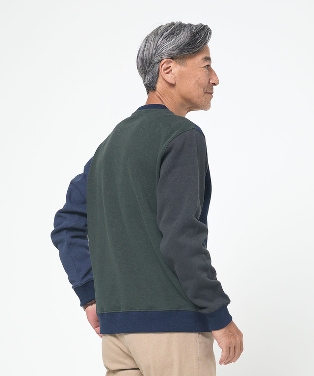 ダブルフェイス クルーネック トレーナー