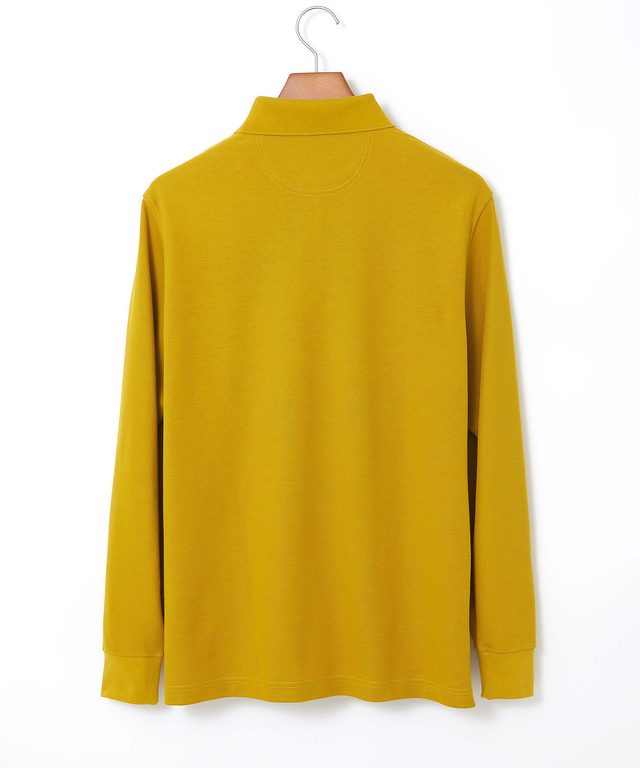 ハニカム襟 スナップボタン ポロシャツ