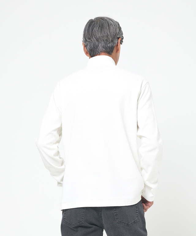 ハイネック リブ カットソー