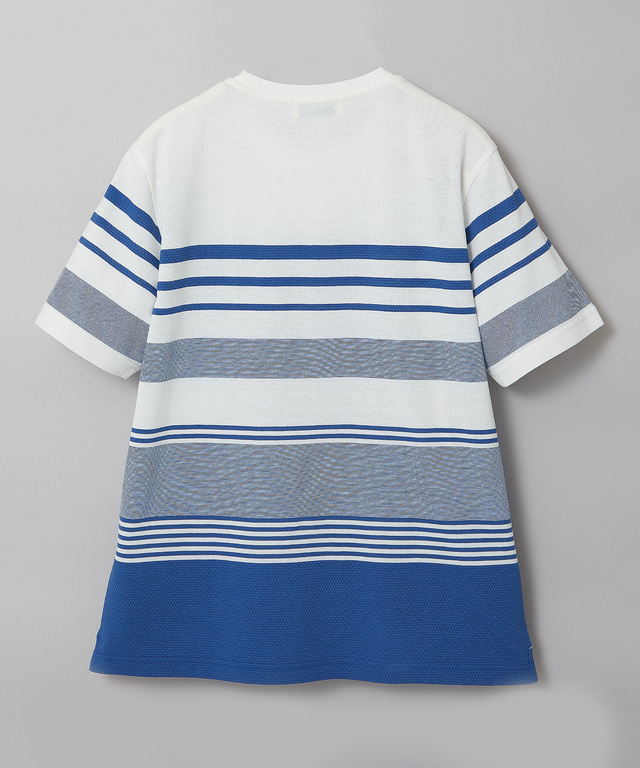 マルチ パネルボーダー Tシャツ