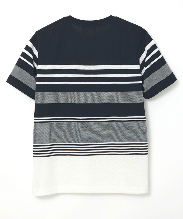 マルチ パネルボーダー Tシャツ