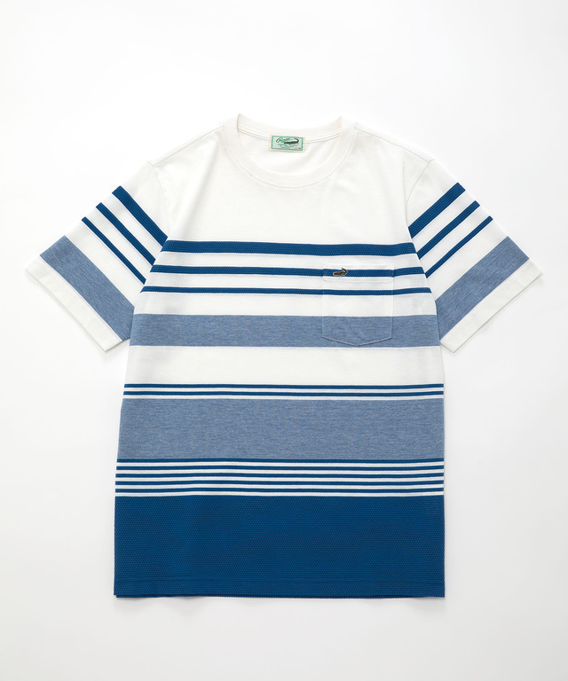 マルチ パネルボーダー Tシャツ