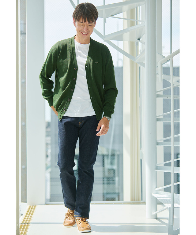 10ゲージカーディガン【洗濯機洗いOK】