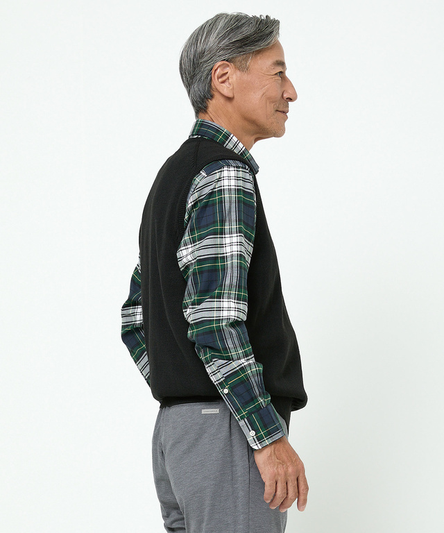 10ゲージＶネックベスト【洗濯機洗いOK】