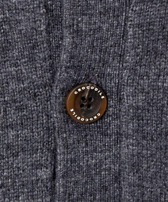 ウールブレンド 裏付き カーディガン