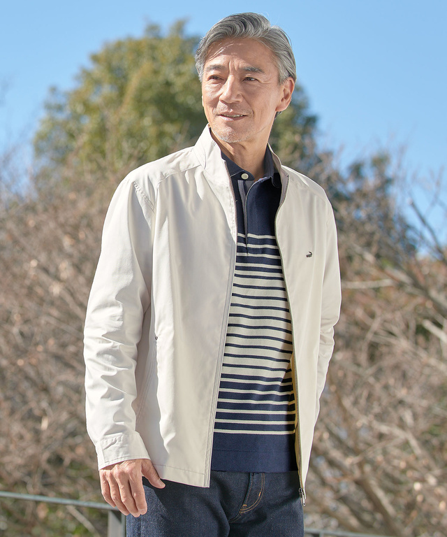 ツイル ファスナーポケット付き ブルゾン