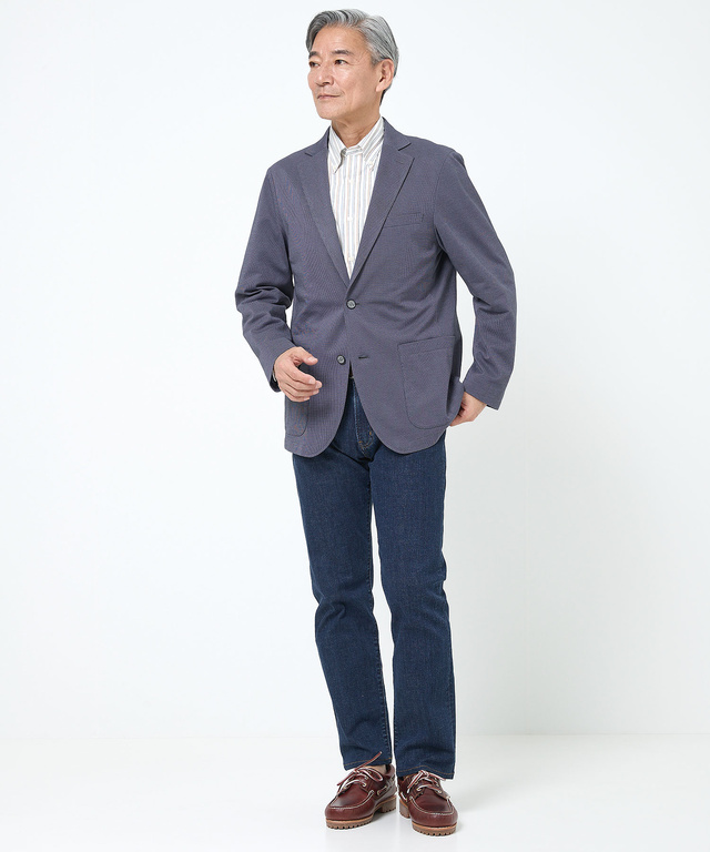 ジャージー ストレッチ テーラードジャケット