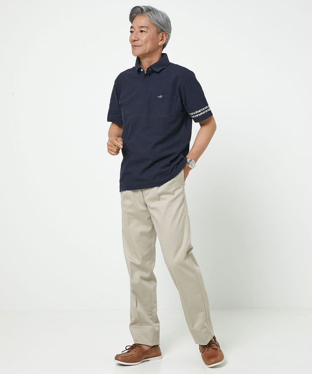 【ベストセラー】ストレッチ 2タック チノパンツ【シワになりにくい】