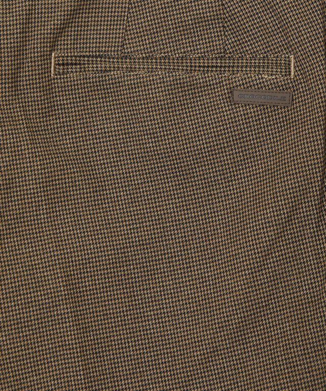 千鳥柄 微起毛 タックパンツ