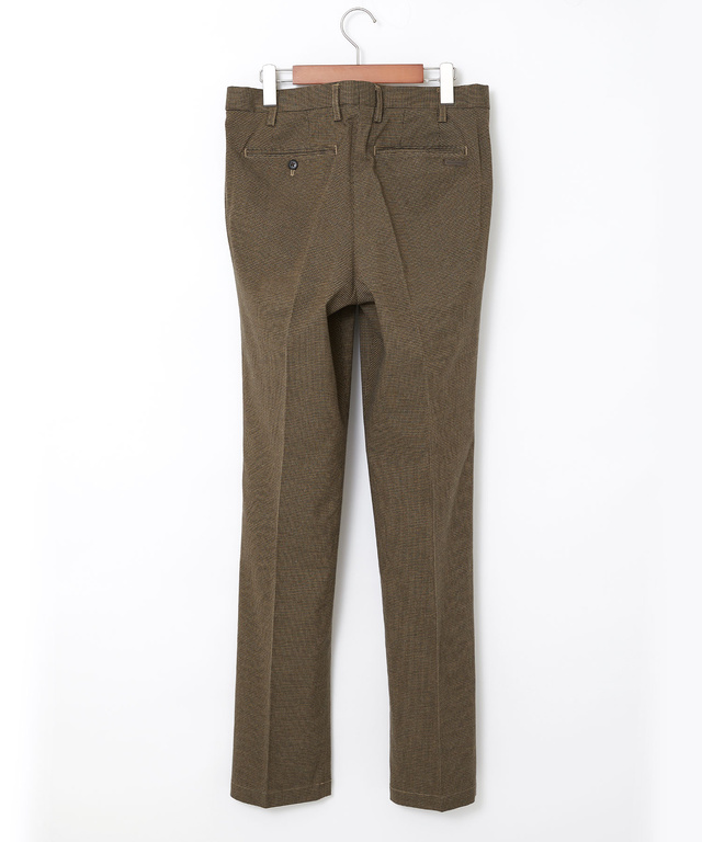 千鳥柄 微起毛 タックパンツ