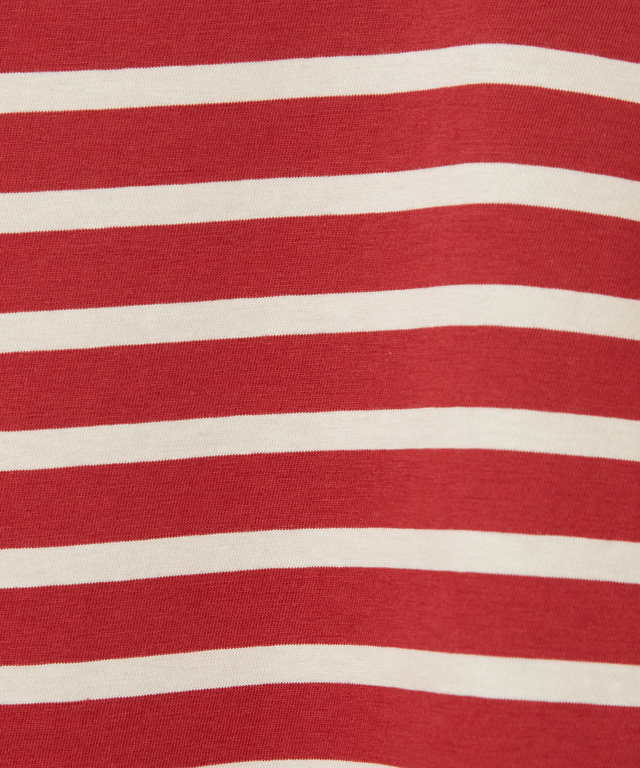 スノーコットン クレイジーボーダー柄 Tシャツ【接触冷感】